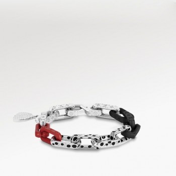LVxYK Paradise chain red black bracelet