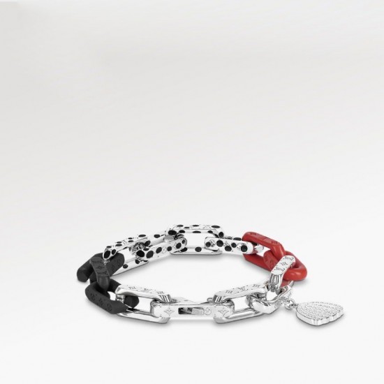 LVxYK Paradise chain red black bracelet