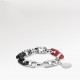 LVxYK Paradise chain red black bracelet