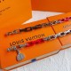 LVxYK Paradise chain red black bracelet