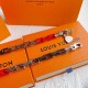 LVxYK Paradise chain red black bracelet
