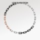 LV Monogram chain black rose gold necklace LV Monogram chain black rose gold necklace