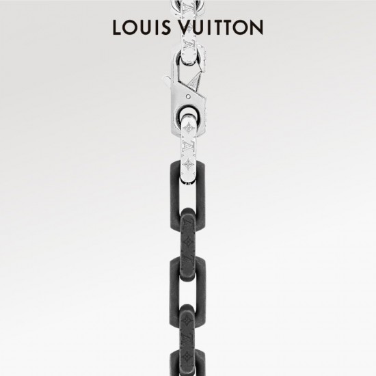 LV Monogram chain black rose gold necklace LV Monogram chain black rose gold necklace