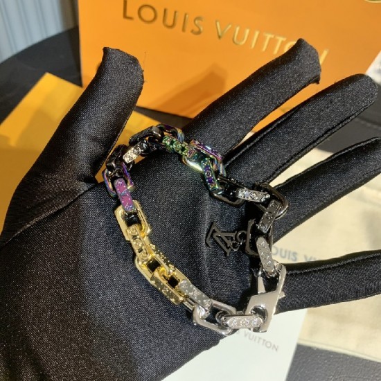 LV Monogram chain color bracelet LV Monogram chain color bracelet