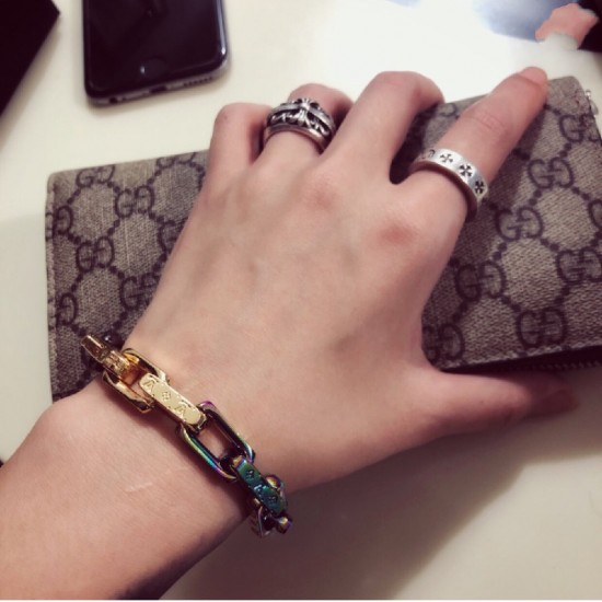 LV Monogram chain color bracelet LV Monogram chain color bracelet
