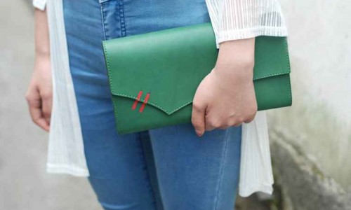 How to make a leather clutch tutorial