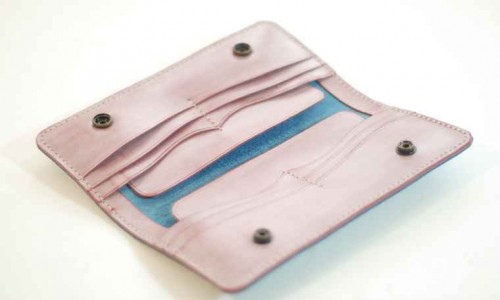 How to make a leather long wallet