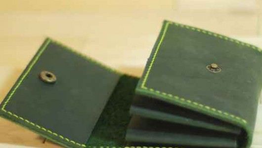 How to sew a leather card case How to sew a leather card case