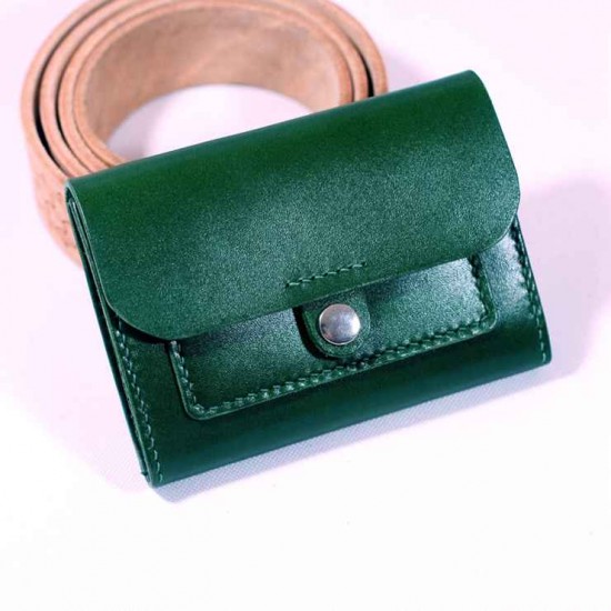 With instruction - Laser cut Acrylic template, short wallet pattern, A-114