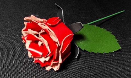 How to make a leather rose