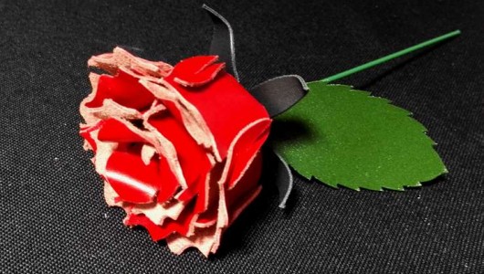 How to make a leather rose