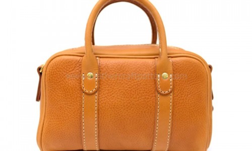 How to sew a leather boston bag