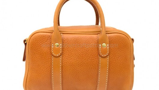 How to sew a leather boston bag