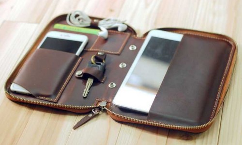 How to sew a leather storage bag