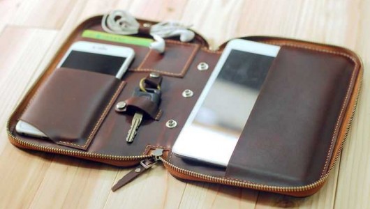 How to sew a leather storage bag
