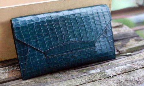Leather clutch sewing instruction