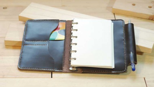 Leather notebook making tutorial