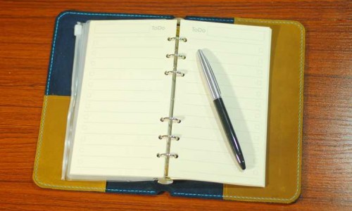 Leather diary making tutorial