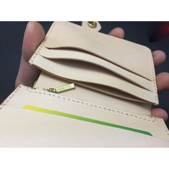 With instruction - Laser cut Acrylic template, short wallet pattern, A-23 With instruction - Laser cut Acrylic template, short wallet pattern, A-23