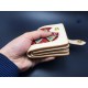 With instruction - Laser cut Acrylic template, short wallet pattern, A-23 With instruction - Laser cut Acrylic template, short wallet pattern, A-23