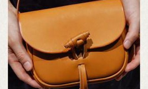 Women leather sling cross body bag sewing instruction