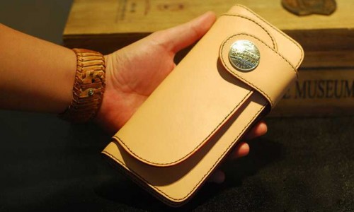 Leather wallet sewing tutorial
