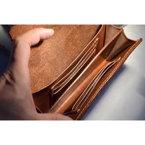 Laser cut Acrylic template, PMMA pattern, long wallet template, A-67