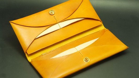 Leather long wallet sewing instruction