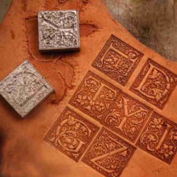 Leather hot stamp