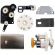 1341 sewing machine parts combination, bobbin winder, dial, thread clamp, feed dog, sliding lid, needle pate, rotary hook