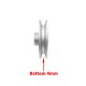 Straight middle hole motor belt wheel - to control the speed of motor