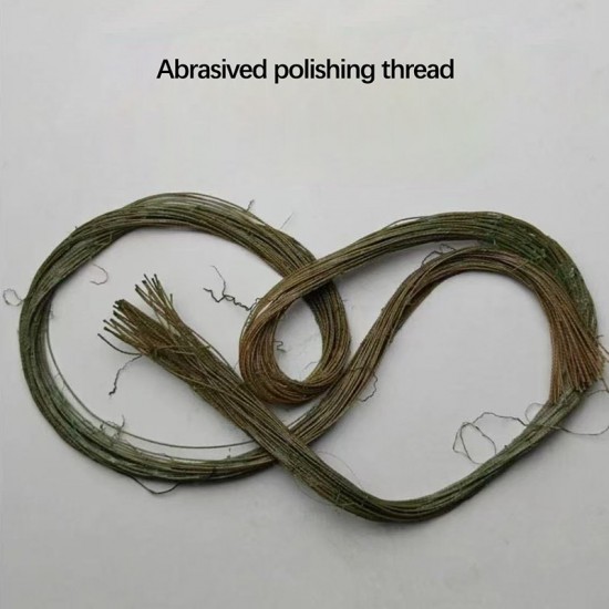 Abrasived polishing thread, 10pc/lot