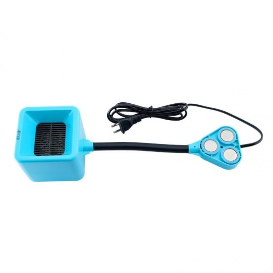 Sewing machine hot wind heater