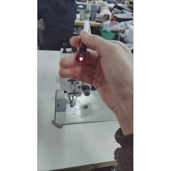 Sewing machine tube style laser locator‌