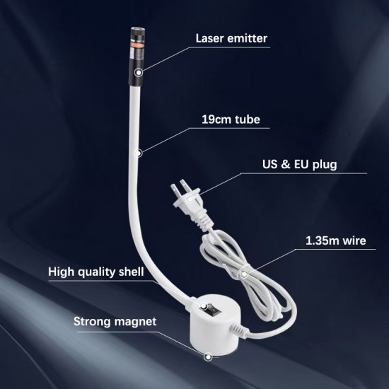 Sewing machine tube style laser locator‌