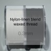 0.3mm nylon-linen blend waxed thread