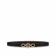 High quality solid brass 20mm L circle waist belt buckle
