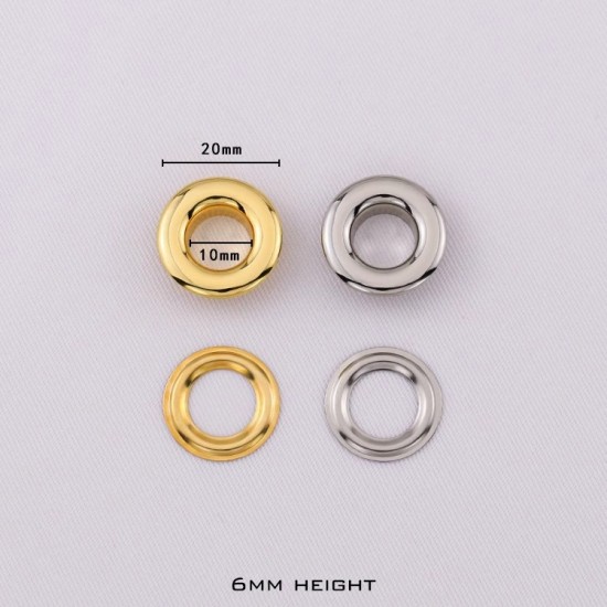 24K real gold plated solid brass round face eyelet, 10pc/lot 24K real gold plated solid brass round face eyelet, 10pc/lot