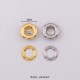 24K real gold plated solid brass round face eyelet, 10pc/lot 24K real gold plated solid brass round face eyelet, 10pc/lot