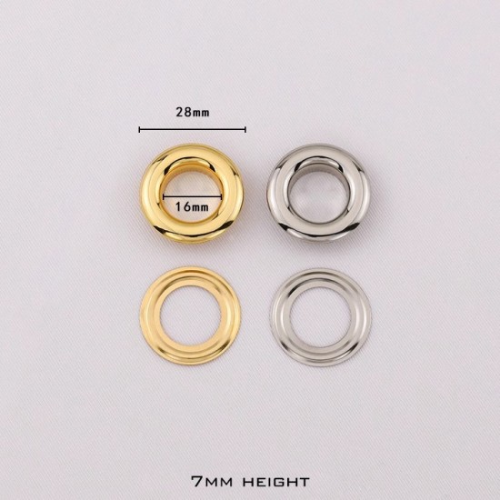 24K real gold plated solid brass round face eyelet, 10pc/lot 24K real gold plated solid brass round face eyelet, 10pc/lot