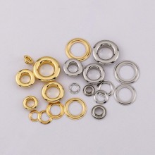 24K real gold plated solid brass round face eyelet, 10pc/lot 24K real gold plated solid brass round face eyelet, 10pc/lot