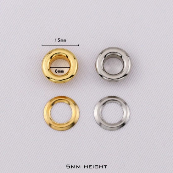 24K real gold plated solid brass round face eyelet, 10pc/lot 24K real gold plated solid brass round face eyelet, 10pc/lot