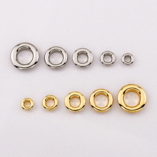 24K real gold plated solid brass round face eyelet, 10pc/lot 24K real gold plated solid brass round face eyelet, 10pc/lot