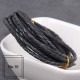 3mm, 4mm, 5mm, 6mm first layer cow skin braid leather cord, 5m/lot