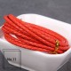 3mm, 4mm, 5mm, 6mm first layer cow skin braid leather cord, 5m/lot