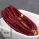 3mm, 4mm, 5mm, 6mm first layer cow skin braid leather cord, 5m/lot