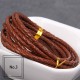 3mm, 4mm, 5mm, 6mm first layer cow skin braid leather cord, 5m/lot