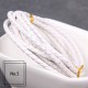 3mm, 4mm, 5mm, 6mm first layer cow skin braid leather cord, 5m/lot