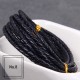 3mm, 4mm, 5mm, 6mm first layer cow skin braid leather cord, 5m/lot