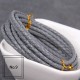 3mm, 4mm, 5mm, 6mm first layer cow skin braid leather cord, 5m/lot